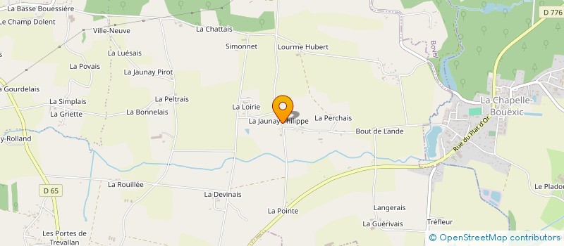 localisation de l'entreprise SCI DU JAUNAY  VAL D'ANAST