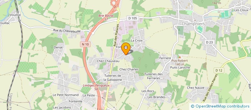 localisation de l'entreprise SCI DU JAVART à CHAMPNIERS