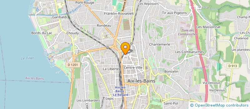 localisation de l'entreprise SCI DU JET D EAU  AIX-LES-BAINS