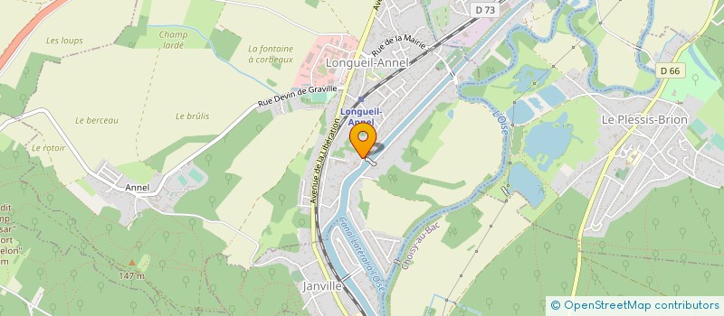 localisation de l'entreprise SCI DU JEU D'ARC  LONGUEIL-ANNEL