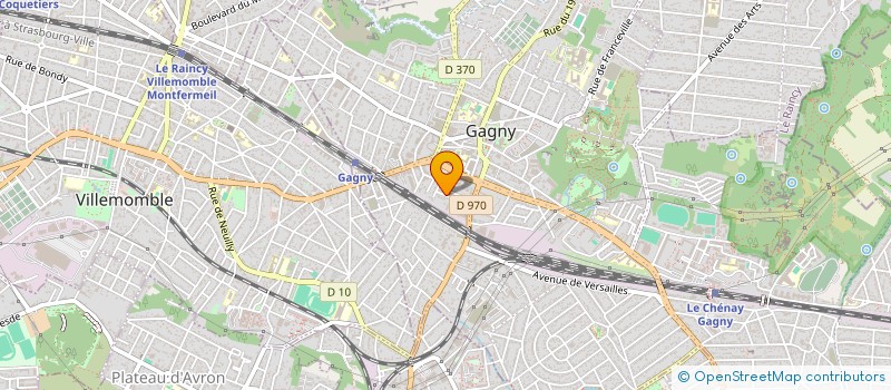 localisation de l'entreprise SCI DU JEU D'ARC à GAGNY