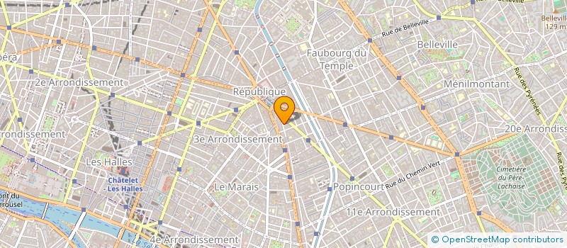 localisation de l'entreprise SCI DU JEU DE BOULES  PARIS