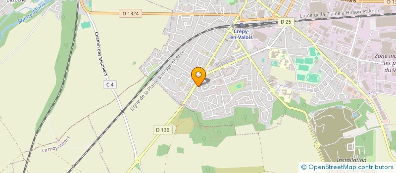 localisation de l'entreprise SCI DU JEU DE PAUME  CREPY-EN-VALOIS