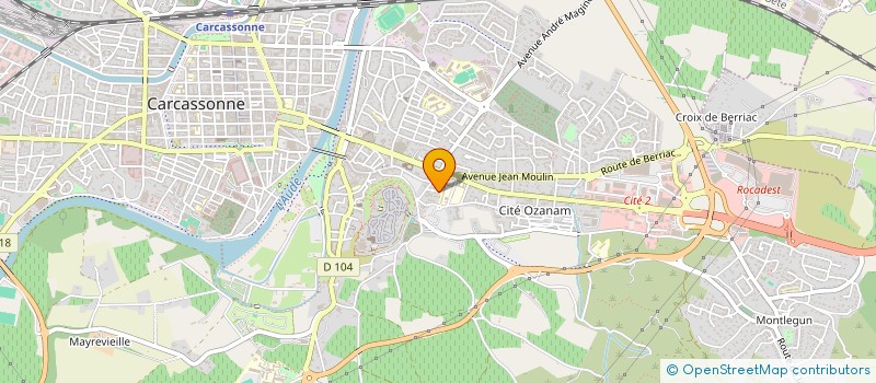 localisation de l'entreprise SCI DU JEU DU MAIL à CARCASSONNE