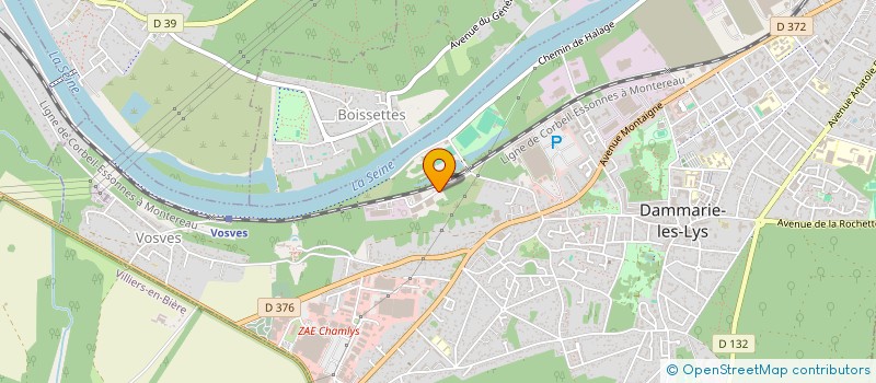 localisation de l'entreprise SCI DU JEUDI à DAMMARIE-LES-LYS