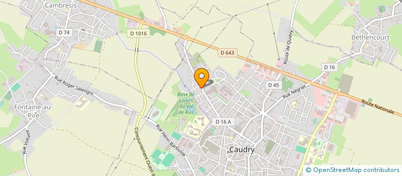 localisation de l'entreprise SCI DU JEUNE BOIS  CAUDRY