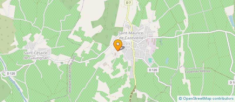 localisation de l'entreprise SCI DU JEUNE LOUP  SAINT-MAURICE-DE-CAZEVIEILLE