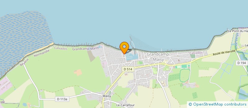 localisation de l'entreprise SCI DU JONCAL  GRANDCAMP-MAISY