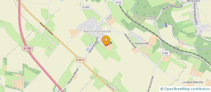 localisation de l'entreprise SCI DU JONQUAY  MESNIL-PANNEVILLE