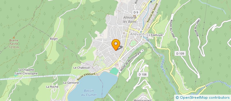 localisation de l'entreprise SCI DU JOSEPH  ALLEVARD