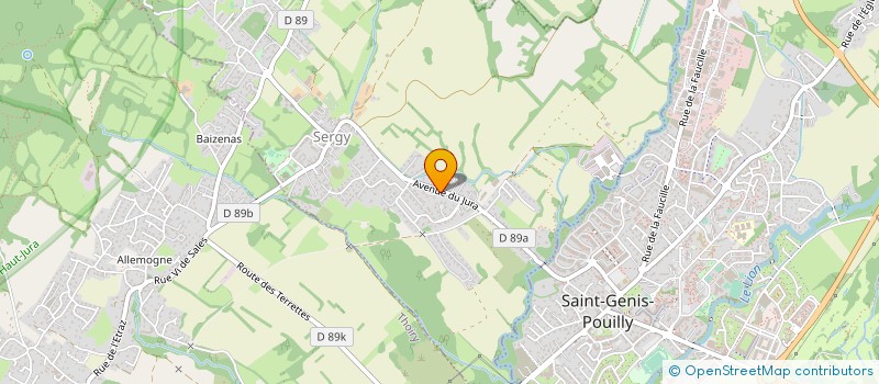 localisation de l'entreprise SCI DU JURA  BRON