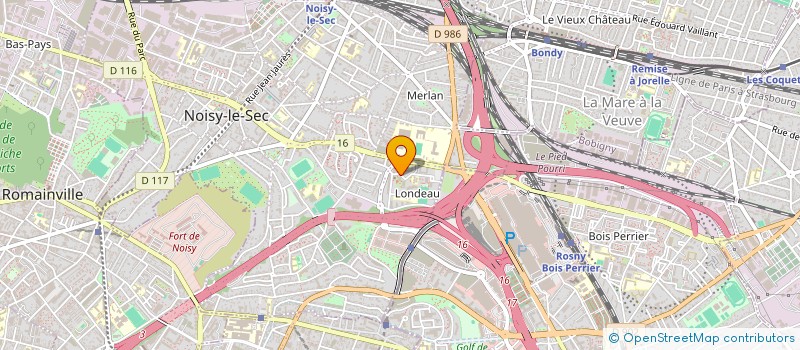 localisation de l'entreprise SCI DU JUVERANGE à NOISY-LE-SEC