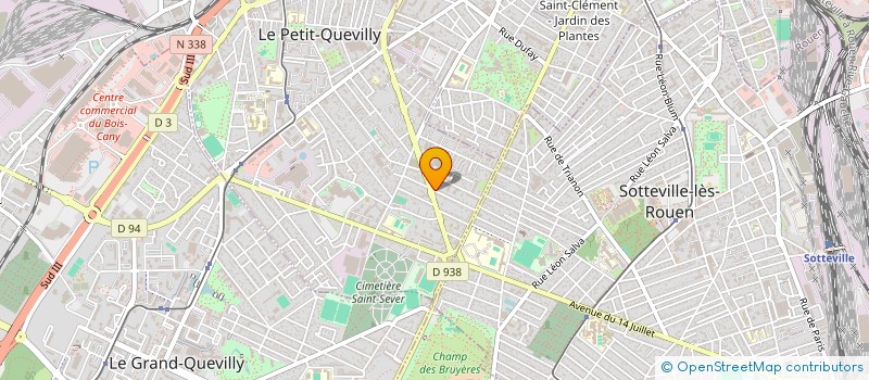 localisation de l'entreprise SCI DU KAMD à LE PETIT-QUEVILLY