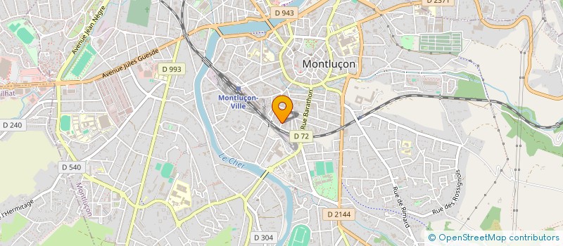 localisation de l'entreprise SCI DU KANAL à MONTLUCON