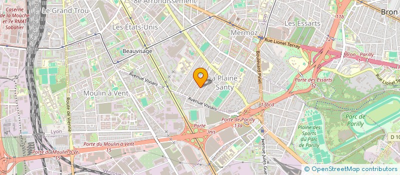 localisation de l'entreprise SCI DU KANGOUROU  LYON