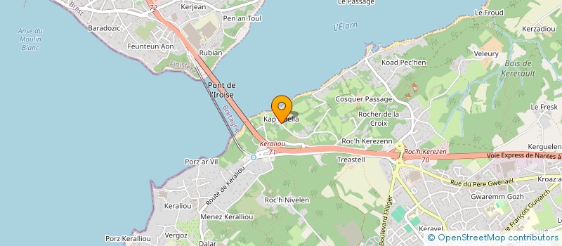 localisation de l'entreprise SCI DU KAP  PLOUGASTEL-DAOULAS