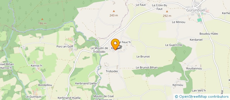 localisation de l'entreprise SCI DU KERGAER  GURUNHUEL