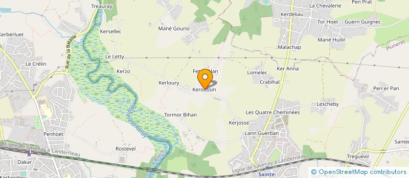 localisation de l'entreprise SCI DU KEROUSSIN  SAINTE-ANNE-D'AURAY