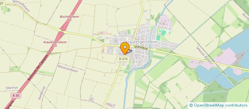 localisation de l'entreprise SCI DU KIRCHHOF  KRAUTERGERSHEIM