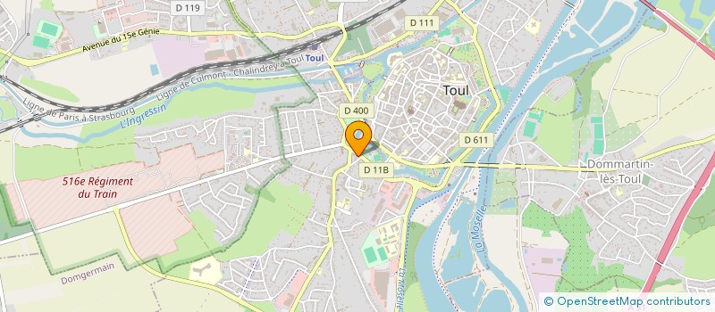 localisation de l'entreprise SCI   DU KLEBER  TOUL