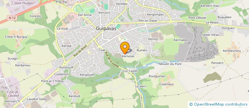 localisation de l'entreprise SCI DU KREISKER  GUIPAVAS