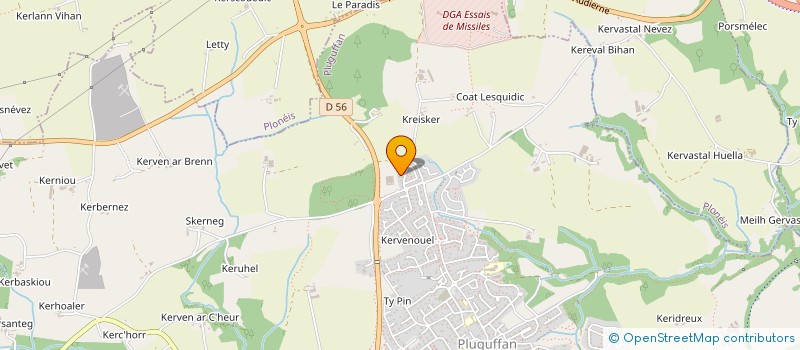 localisation de l'entreprise SCI DU KREISKER  PLUGUFFAN