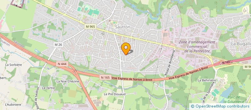 localisation de l'entreprise SCI DU KREIZKER à SAUTRON