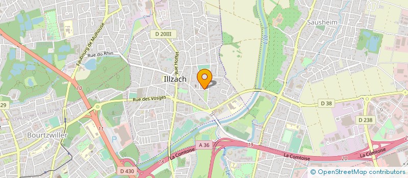 localisation de l'entreprise SCI DU KREYBACH  ILLZACH