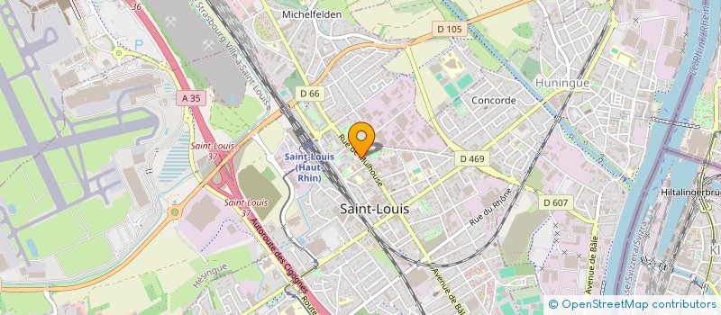 localisation de l'entreprise SCI DU KRUDDINGSTON  SAINT-LOUIS