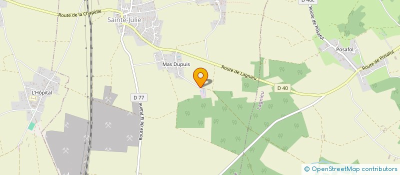 localisation de l'entreprise SCI DU L.A.M.A.R.  SAINT-CYR-AU-MONT-D'OR