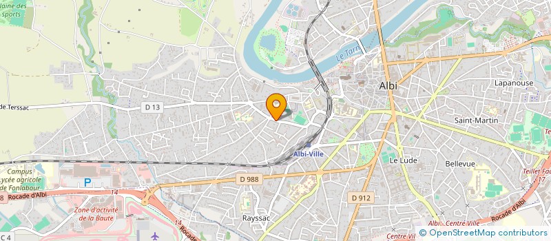 localisation de l'entreprise SCI DU L OREE DU BOIS à ALBI