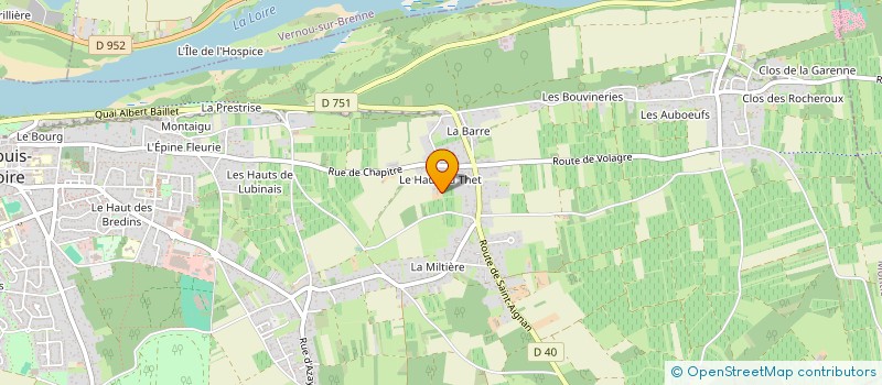 localisation de l'entreprise SCI DU LABARRE XXI à MONTLOUIS-SUR-LOIRE