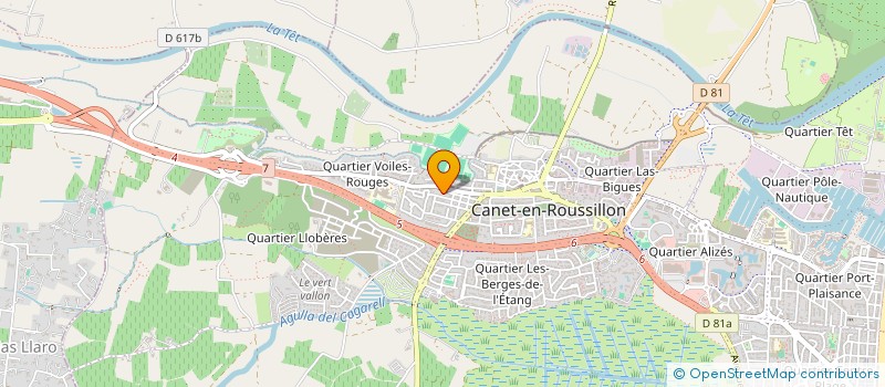 localisation de l'entreprise SCI DU LABORATOIRE LLACH  CANET-EN-ROUSSILLON