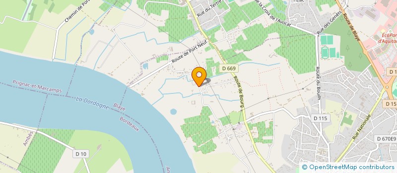 localisation de l'entreprise SCI DU LABRY  SAINT-ANDRE-DE-CUBZAC