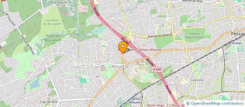 localisation de l'entreprise SCI DU LABYRINTHE  PESSAC