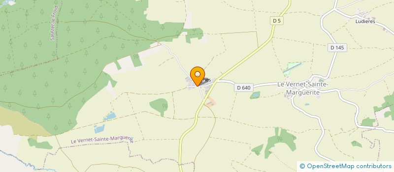 localisation de l'entreprise SCI DU LAC  LE VERNET STE MARGUERITE