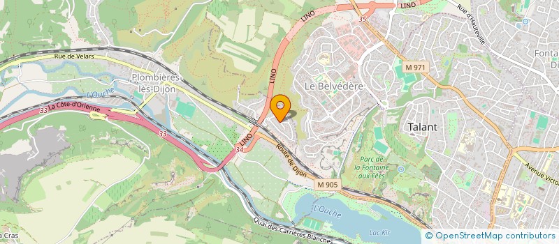 localisation de l'entreprise SCI DU LAC  PLOMBIERES-LES-DIJON