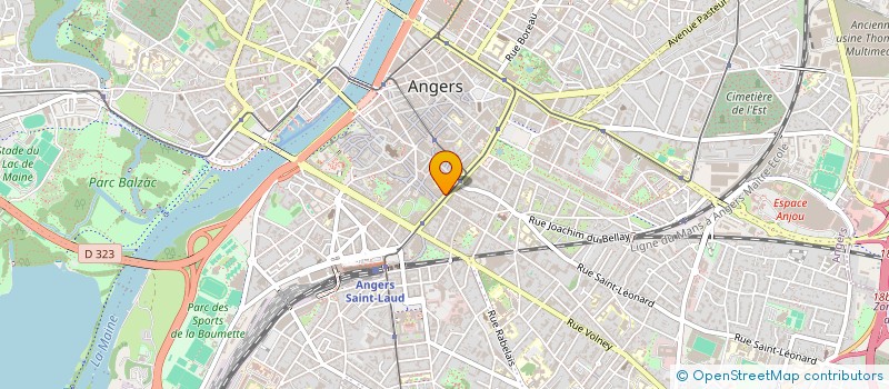 localisation de l'entreprise SCI DU LAC à ANGERS