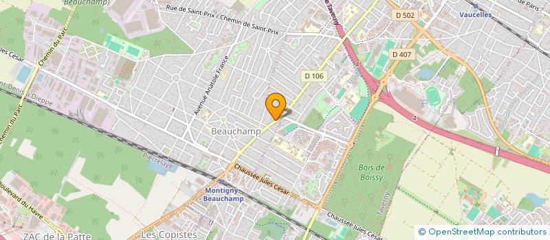 localisation de l'entreprise SCI DU LAC  BEAUCHAMP
