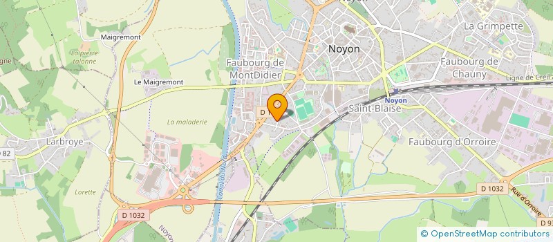 localisation de l'entreprise SCI DU LAC  NOYON