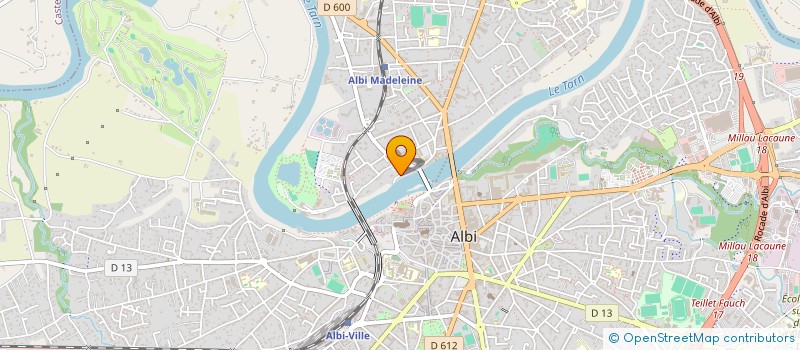 localisation de l'entreprise SCI DU LAC à ALBI