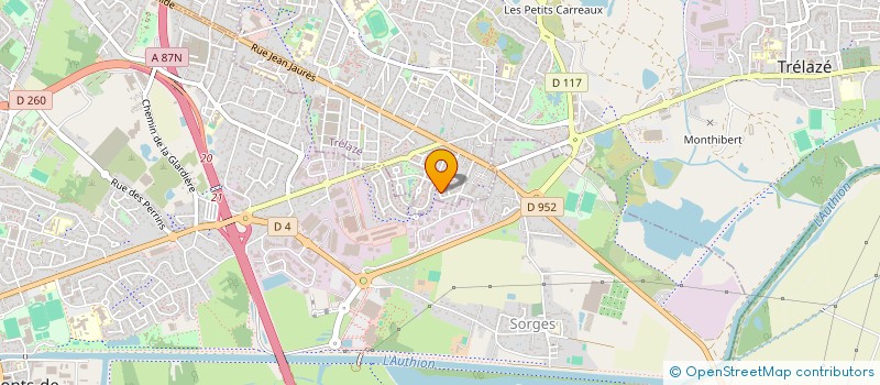 localisation de l'entreprise SCI DU LAC à TRELAZE