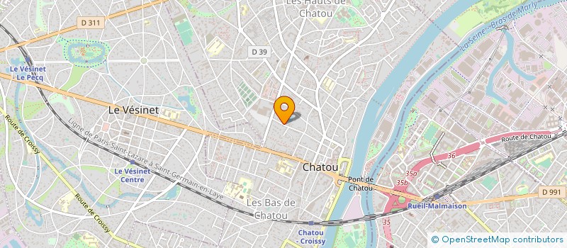 localisation de l'entreprise SCI DU LAC  CHATOU