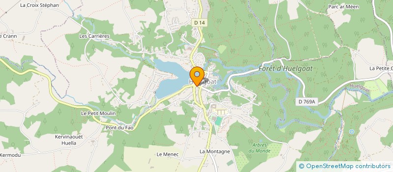 localisation de l'entreprise SCI DU LAC  HUELGOAT