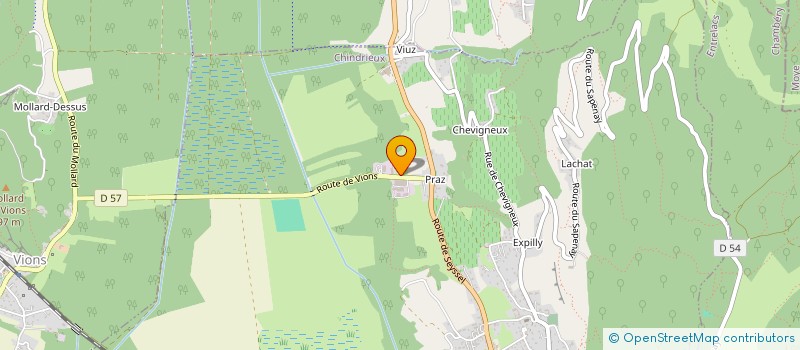 localisation de l'entreprise SCI DU LAC  CHINDRIEUX