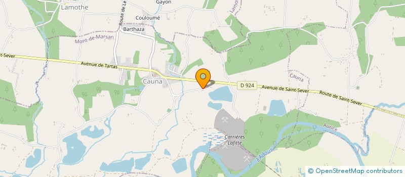 localisation de l'entreprise SCI DU LAC  CAUNA