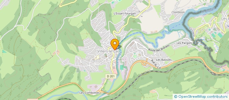 localisation de l'entreprise SCI DU LAC  VILLERS-LE-LAC