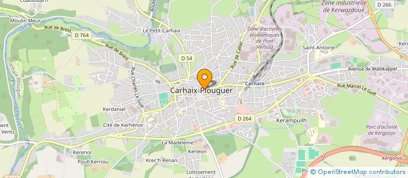 localisation de l'entreprise SCI DU LAC à CARHAIX-PLOUGUER