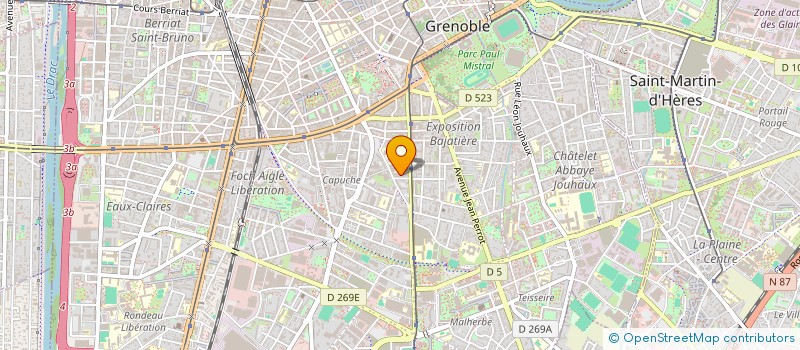 localisation de l'entreprise SCI DU LAC  GRENOBLE