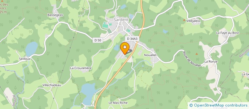 localisation de l'entreprise SCI DU LAC à SARDENT